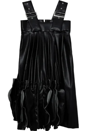 Comme des Garçons Robe mi-longue en cuir artificiel
