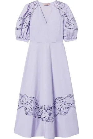 Twin-Set Robe mi-longue ajourée