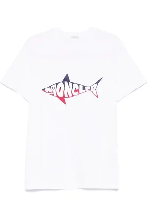 Moncler T-shirt en coton à logo imprimé