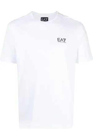 EA7 T-shirt en coton à logo imprimé
