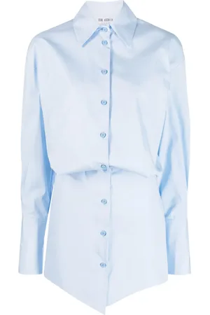 The Attico Robe-chemise Silvye courte en soie