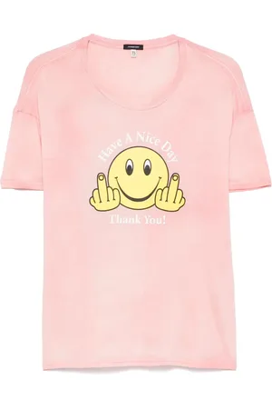 R13 T-shirt à imprimé graphique