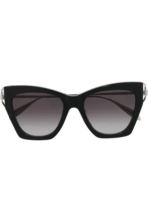 Alexander McQueen Lunettes de soleil AM0375S à monture papillon