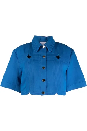 Acler Chemise crop Briar à découpes