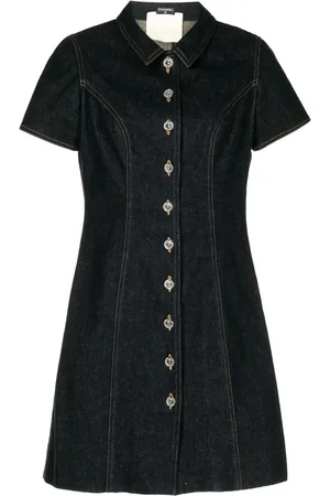 CHANEL Robe en jean à coupe courte (années 1990)