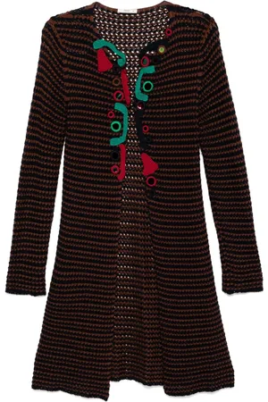 Prada Cardigan mi-long en crochet Spring (2005)