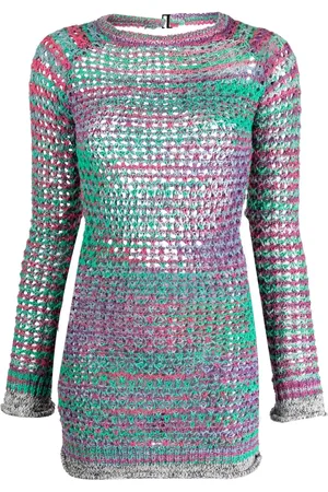 The Attico Robe courte en maille ajourée
