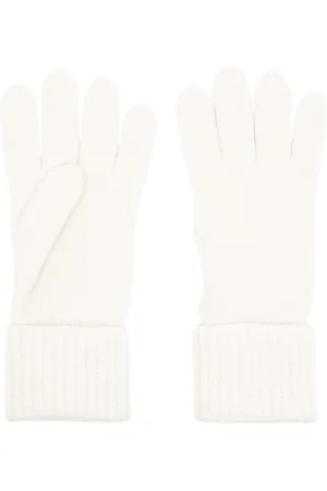 N.PEAL Gants en cachemire nervuré