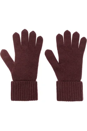 N.PEAL Gants nervurés en cachemire