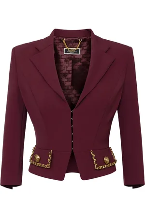 Elisabetta Franchi Blazer à détail de chaîne