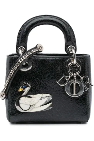 Dior Mini sac à main Ceramic Effet Deerskin Jewelled Swan Lady Dior (2016)