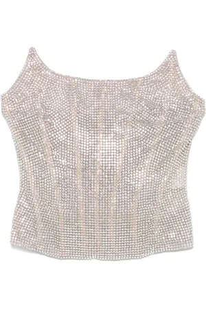 GIUSEPPE DI MORABITO Haut bustier à ornements strassés