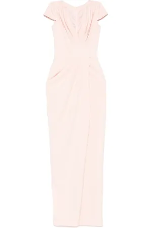 RHEA COSTA Robe longue à design drapé