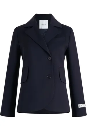 Patou Blazer en laine à taille ceinturée
