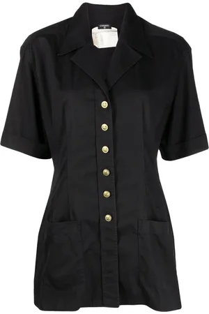 CHANEL Chemise à boutons à logo