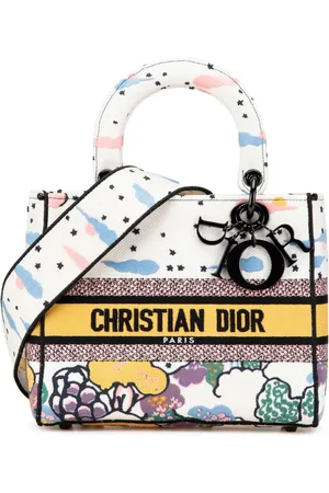 Dior Sac à main Ciel De Rêve Lady D Lite médium en toile brodée (2022)