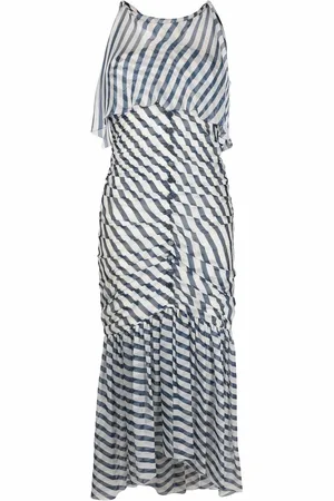 CHANEL Robe mi-longue à rayures (2008)