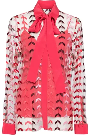 Elie saab Chemise en tulle à broderies