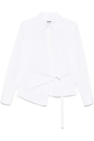 Msgm Logo-embroidered shirt