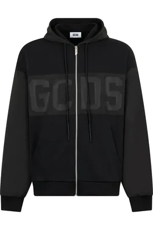 GCDS Hoodie zippé à logo imprimé