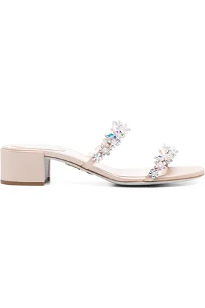 RENE CAOVILLA Mules à appliques papillons 40 mm