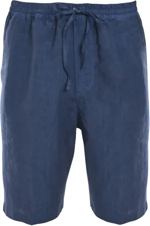 120% Lino Short en lin à lien de resserrage