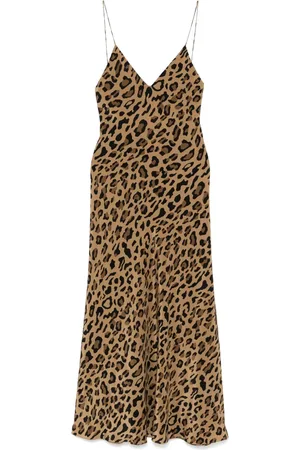 Blazé Milano Robe-nuisette mi-longue à imprimé léopard