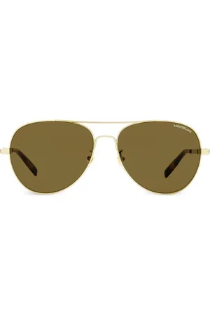 Montblanc Lunettes de soleil à monture aviateur
