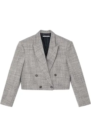 Stella McCartney Blazer croisé à coupe crop