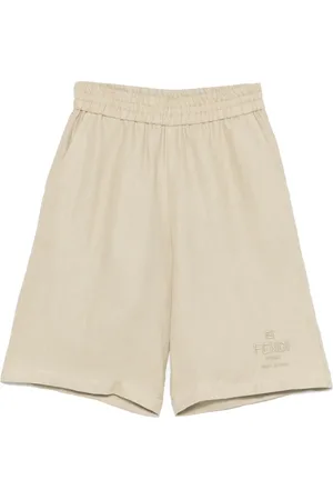 Fendi Short à logo brodé