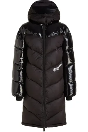 Karl Lagerfeld Parka à logo imprimé