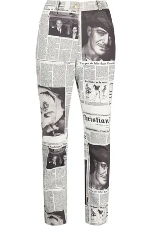 Dior Jean slim à imprimé Newspaper (2000)
