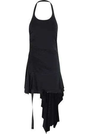 Helmut Lang Robe courte à coupe asymétrique