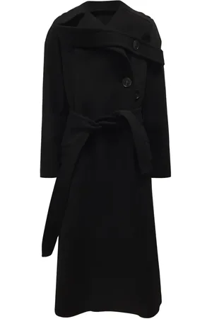 Stella McCartney Manteau en laine à taille ceinturée