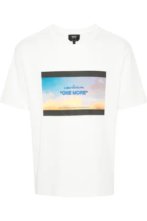 A.P.C. T-shirt en coton à imprimé graphique