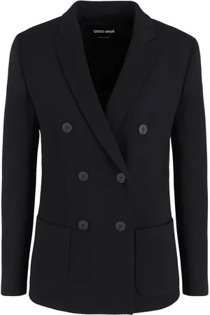 Giorgio Armani Blazer croisé à revers crantés