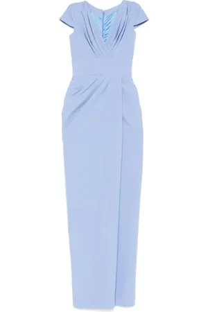 RHEA COSTA Robe longue à design drapé