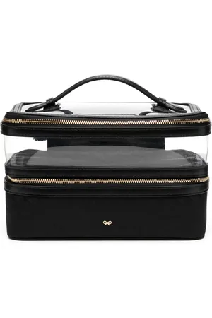 Anya Hindmarch Trousse de toilette en cuir à logo imprimé