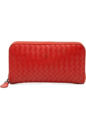 Bottega Veneta Portefeuille continental Zip Around Wallet en cuir Nappa Intrecciato (2011)