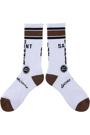 SAINT MXXXXXX Chaussettes à logo en jacquard