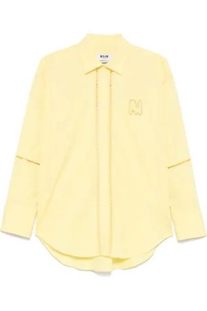 Msgm Chemise à logo brodé