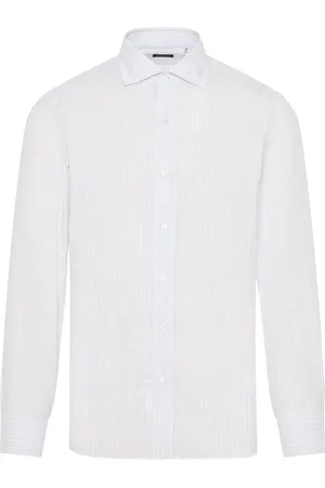 Finamore Chemise à boutonnière sur le devant