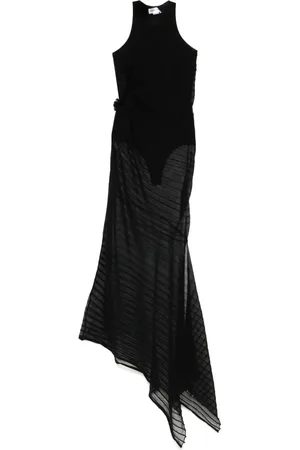 Victoria Beckham Robe longue à design côtelé