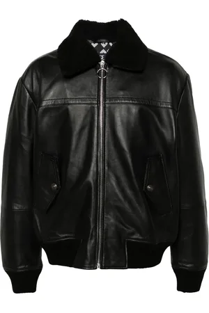 VERSACE Veste en cuir
