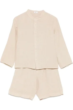 Il gufo Ensemble-short en lin