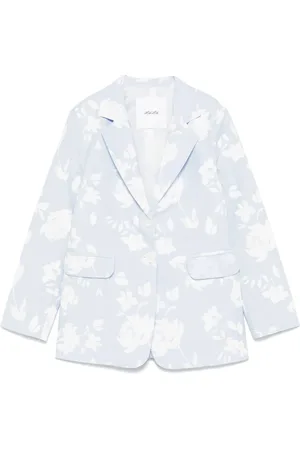 MISS GRANT Blazer à motif floral en jacquard