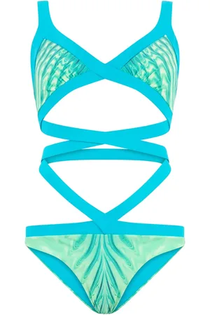 Roberto Cavalli Maillot de bain à imprimé Optical Glass