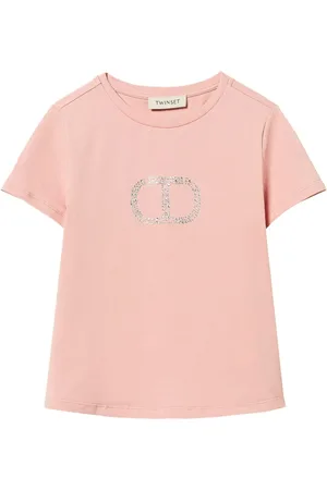 Twin-Set T-shirt à logo strassé