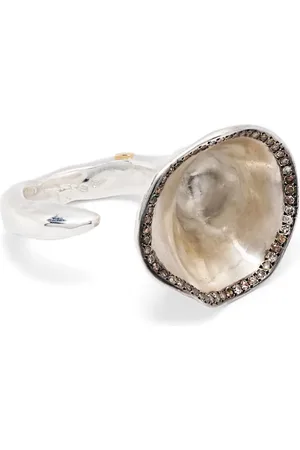 ROSA MARIA Bague Saxo en sterling pavée de diamants