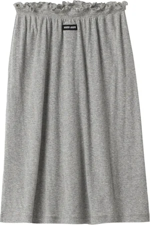 Miu Miu Chemise en coton à design chiné